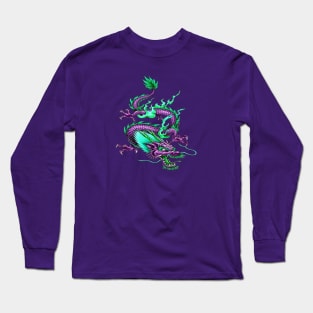 Chinese Underworld Dragon Mythical Waterway Creature Long Sleeve T-Shirt